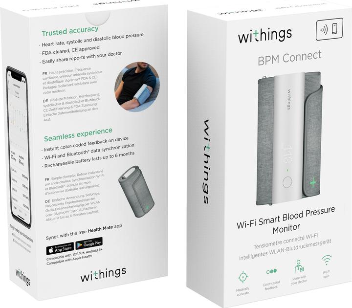 Immagine prodotto Withings BPM Connect (Sfigmomanometro per braccio)