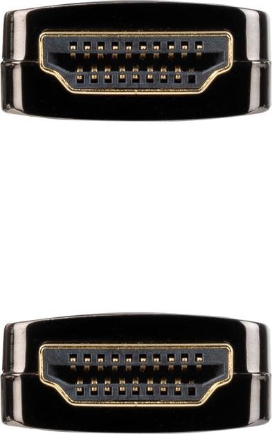 Actual product image Nanocable AOC HDMI V2.1 Cable 8K@60Hz 4K@120Hz 48Gbps A/M-A/M, Black, 30 m (30 m, HDMI)