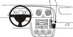 Actual product image Brodit 853055 Ford Fiesta car mount