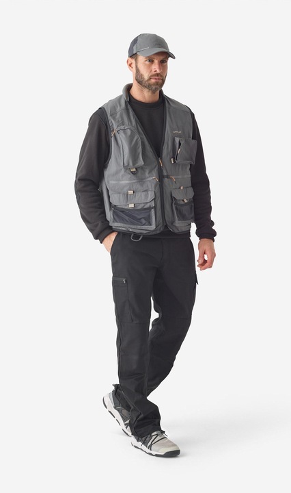 Actual product image Caperlan Fishing waistcoat FV 500 grey (XL)