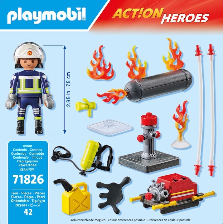 Produktbild Playmobil 71826 Löschung eines Gastanks (71826, Playmobil Action Heroes)