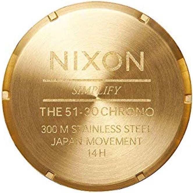 Actual product image Nixon 51-30 Chrono All Gold (Analogue wristwatch, Chronograph, 51 mm)