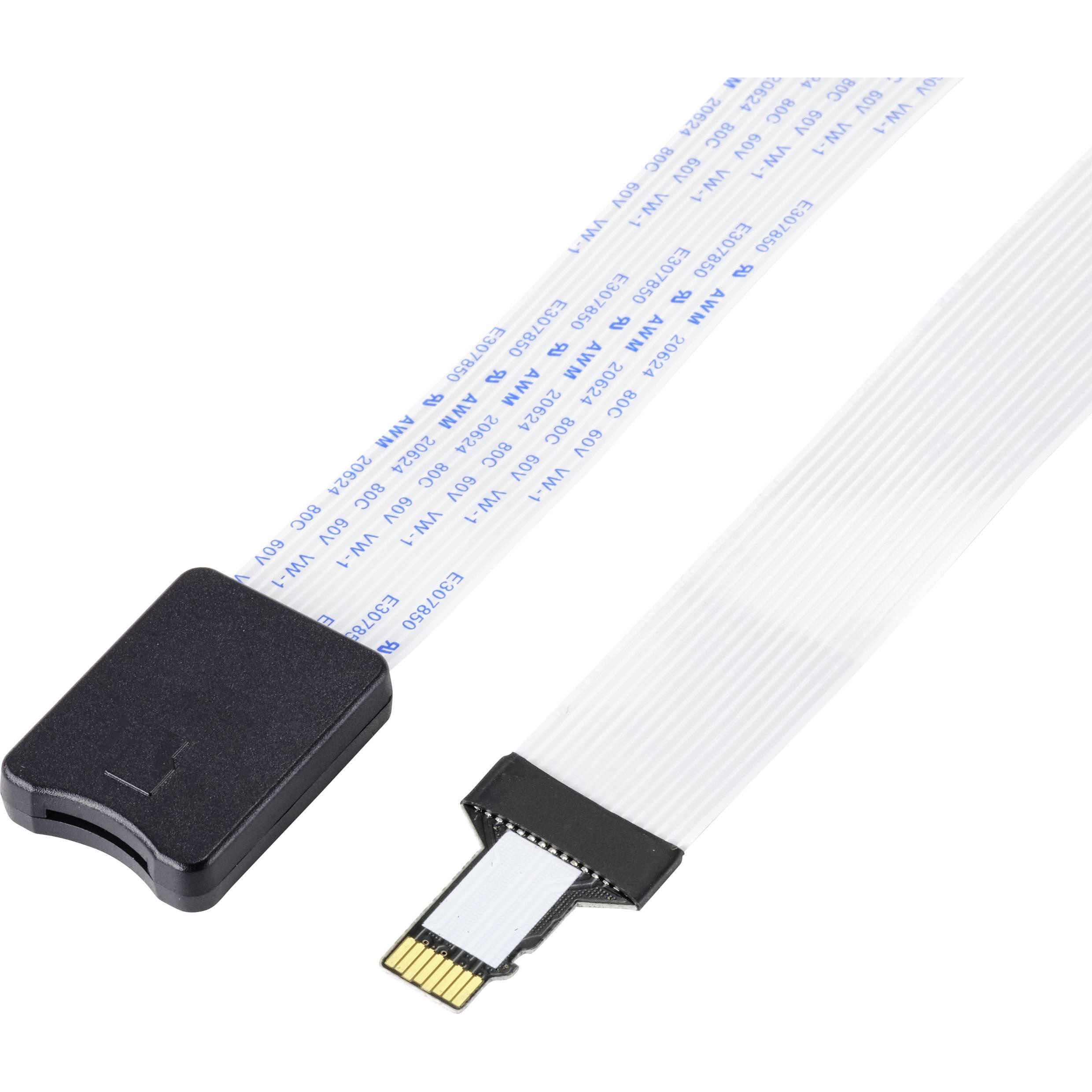 Tru Components Set di cavi Raspberry Pi, Banana Pi, Asus, Rock Pi (1x connettore MicroSD, Cavo + Spina elettrica, Bianco