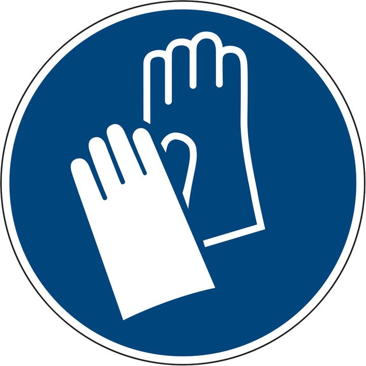 Produktbild Neutralware Hinweisschild M009 Handschutz benutzen Hart-PVC