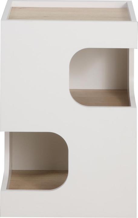 Produktbild HTI-Living Couchtisch Beistelltisch Cedrik Weiss-Artisaneiche (40 x 40 x 60.50 cm)