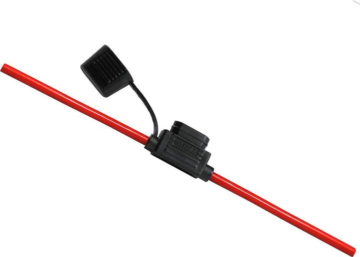 Offgridtec Portafusibile piatto standard per auto da 6,0 mm², cavo incluso (Materiale di montaggio del sistema solare)