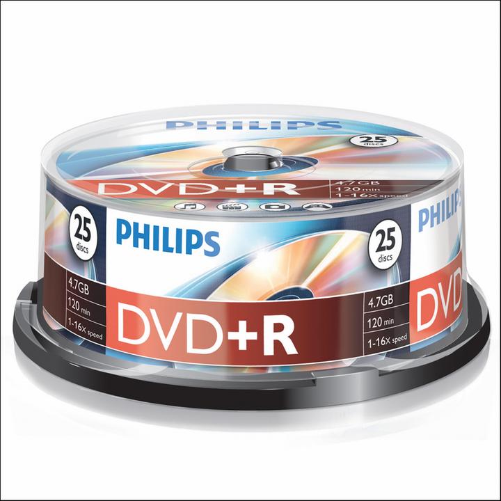 Image du produit Philips 1x25 DVD+R 4.7GB 16x SP (25 x)
