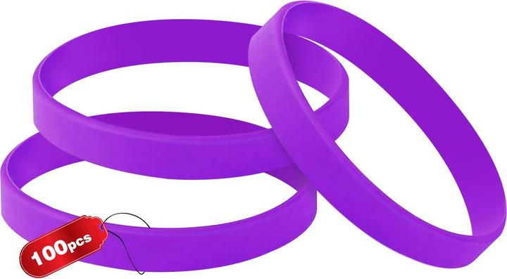 Immagine prodotto Thxiy Armbänder aus Silikon, 100 Stück (Silicone)