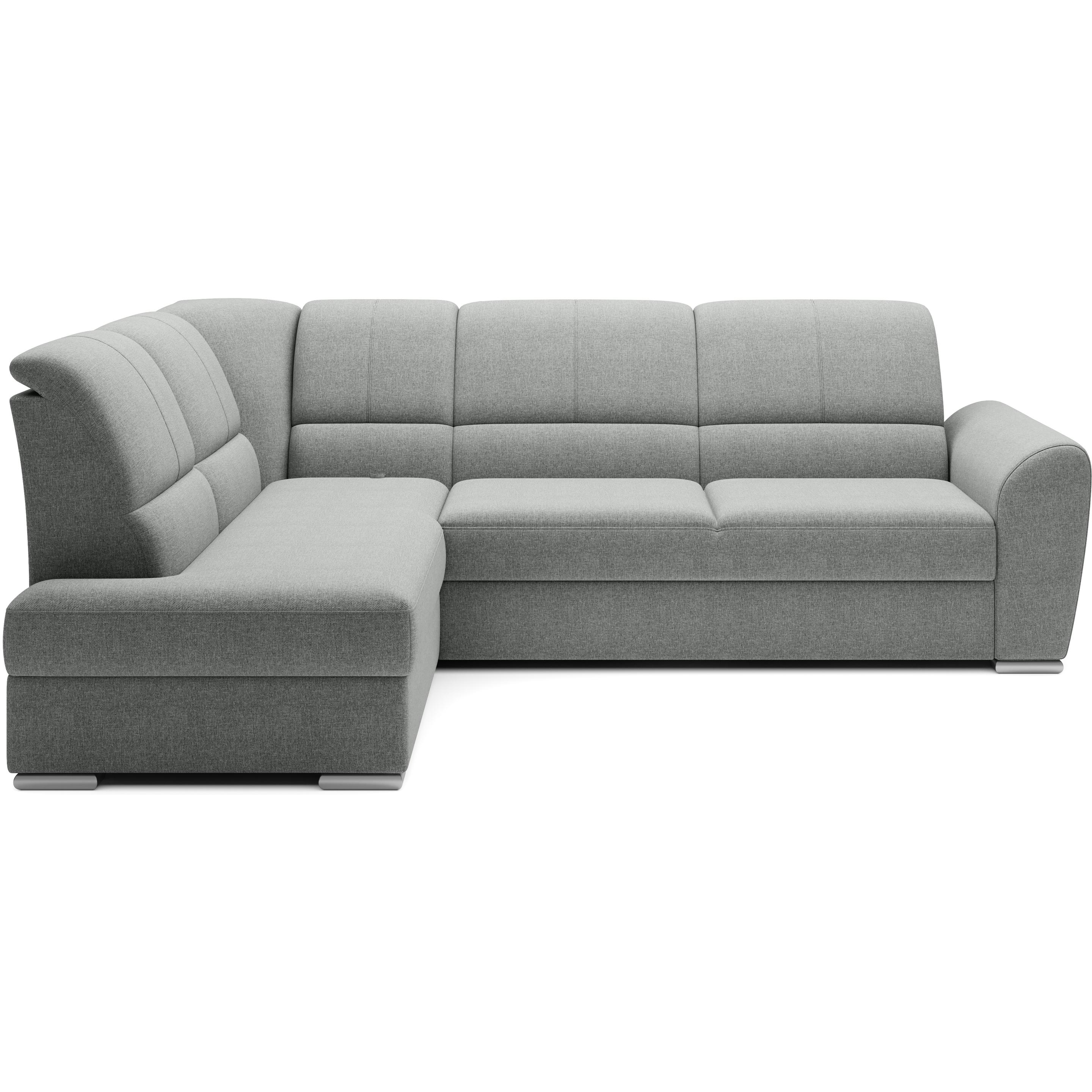 ELTAP, Sofa, Siber (Ecksofa, 3-Sitzer, Bettsofa)