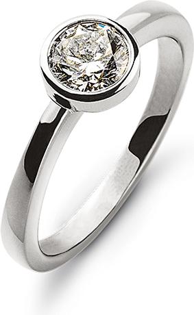 Produktbild Natsumi Schmuck Diamantring Weissgold 18K/750 0.33 ct H si (51, 750/18 K Gold)
