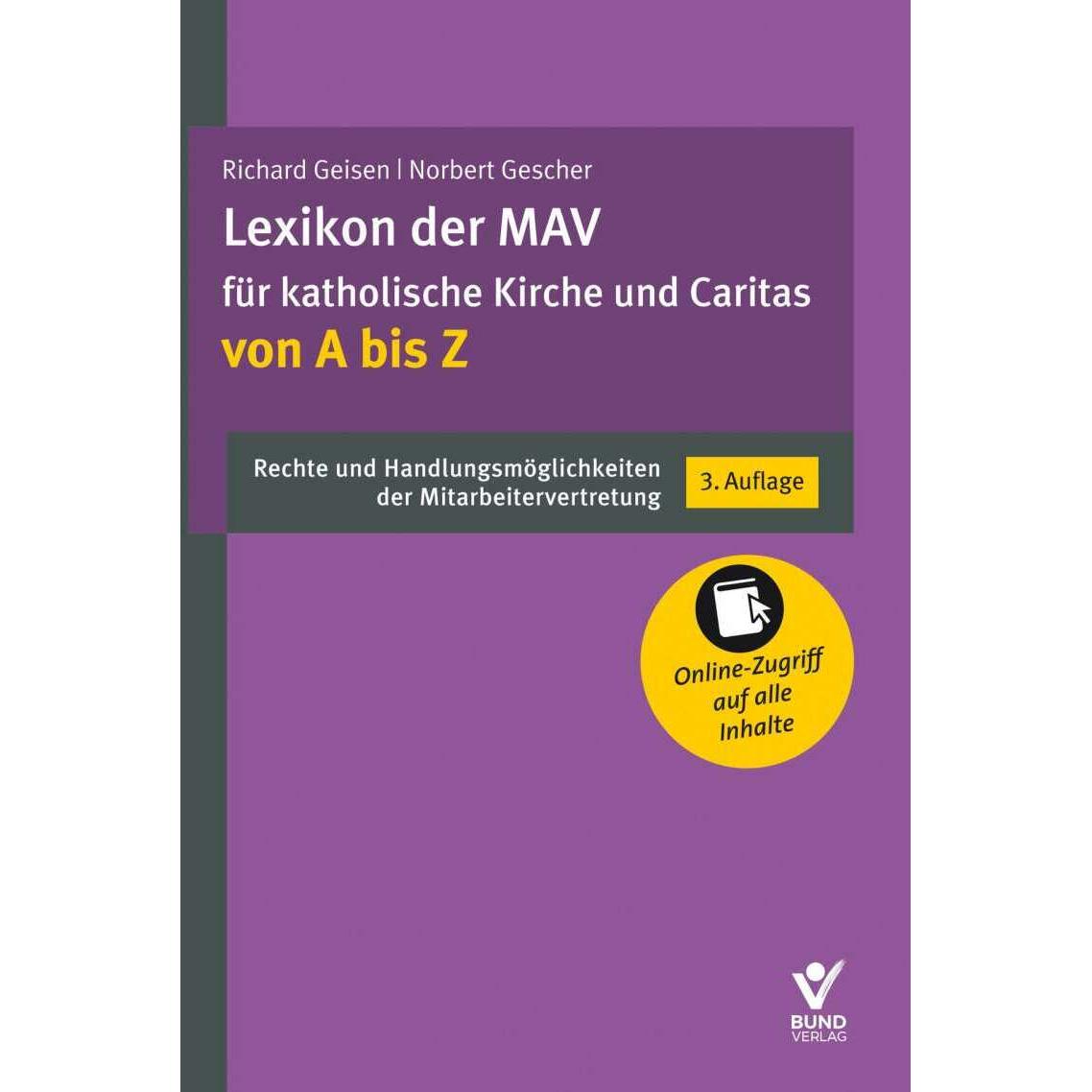 Lexikon der MAV für katholische Kirche und Caritas von A bis Z, Fachbücher von Norbert Gescher, Richard Geisen