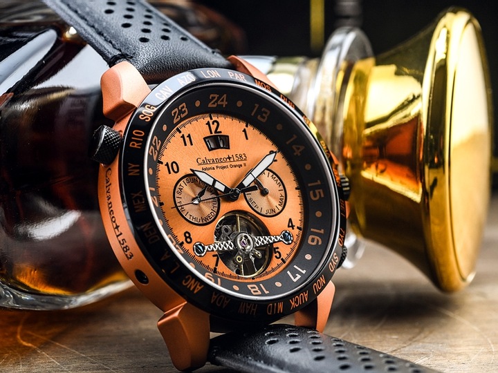 Produktbild Calvaneo 1583 Astonia Project Orange II Aluminium Edition Automatikuhr (44 mm)