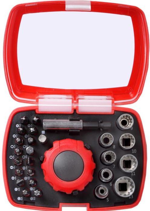 Actual product image Proline A set of tips and sockets with sin. and handle., 27pcs