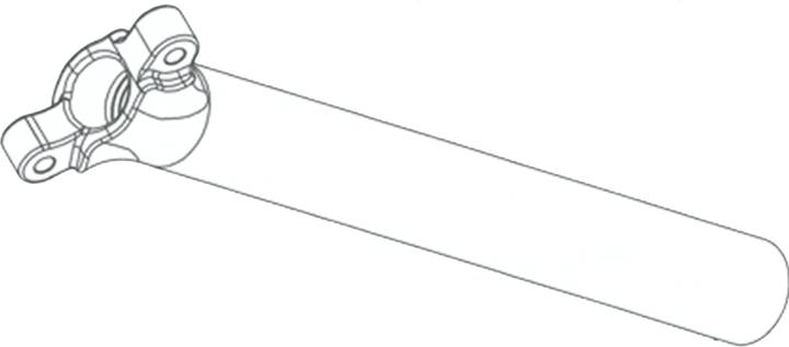 Actual product image Kind Shock Cantrell mast shaft (27.20 mm)