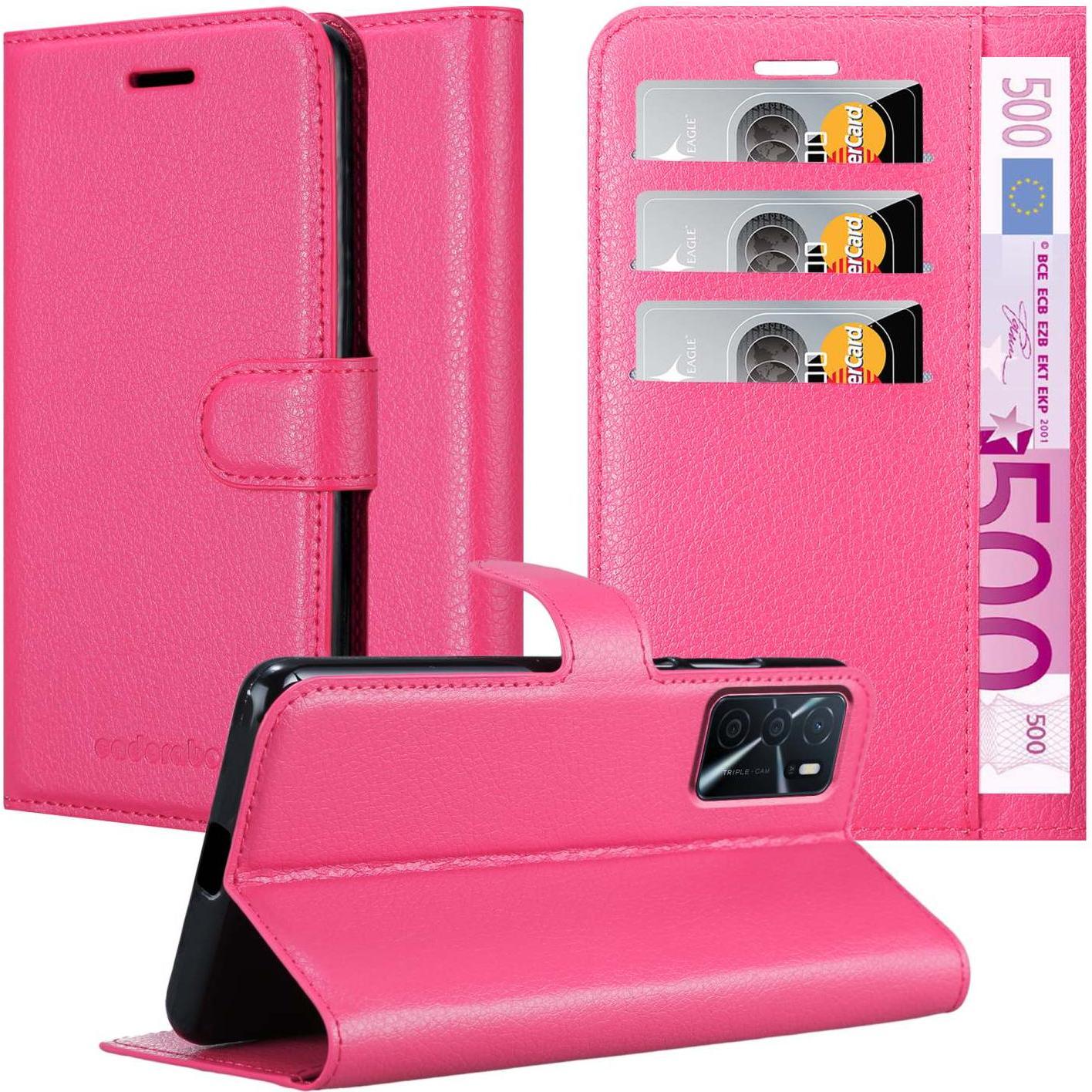 Cadorabo Book Stand Hülle für Oppo A16s / A54s (Oppo A54s, Oppo A16s), Smartphone Hülle, Pink