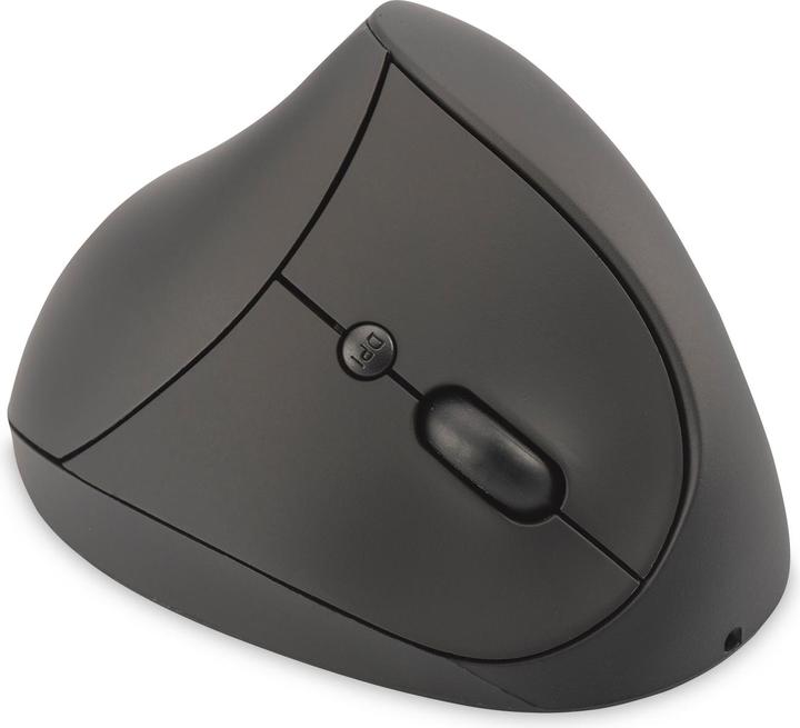 Immagine prodotto Digitus Ergonomico verticale senza fili a 6 pulsanti 1600 dpi nero (Senza fili)