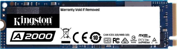 Actual product image Kingston A2000 (250 GB, M.2 2280)