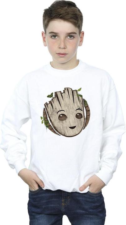 Produktbild I Am Groot Wooden Head Sweatshirt Jungen (128)