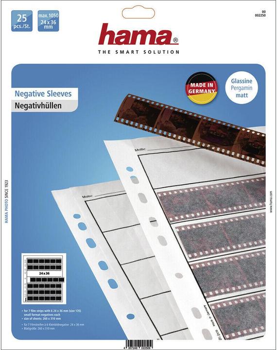 Produktbild Hama Negativhüllen 24x36 mm Pergamentpapier (22510000) (31 x 26 cm)