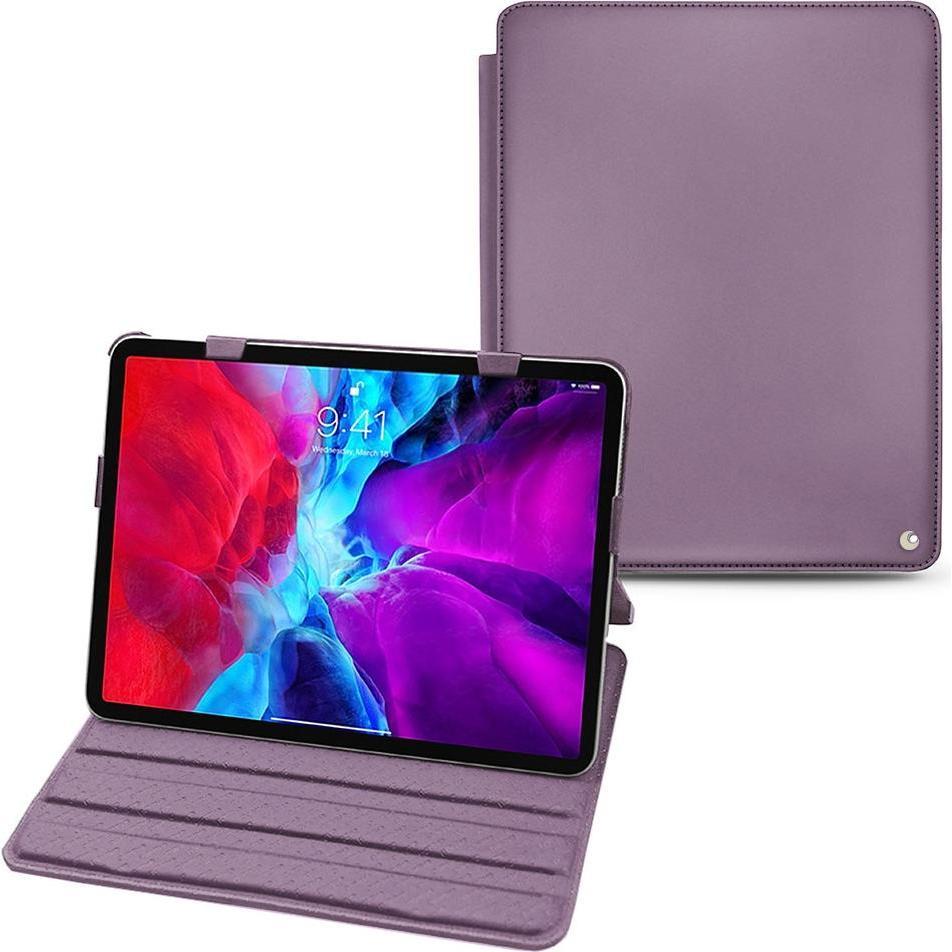 Noreve Lederschutzhülle horizontal (iPad Pro 12.9 2020 (4. Gen)), Tablet Hülle, Violett