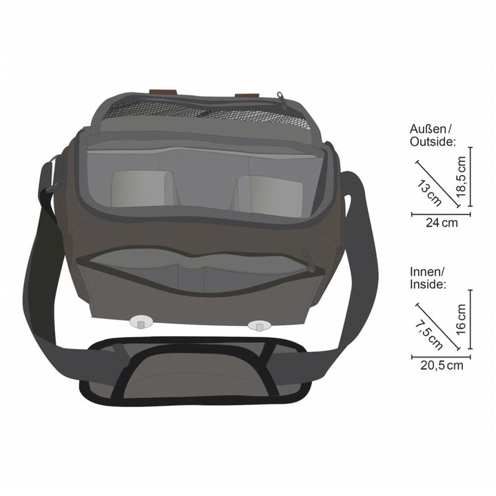 Produktbild mantona Kameratasche Milano piccolo (Kamera Schultertasche)