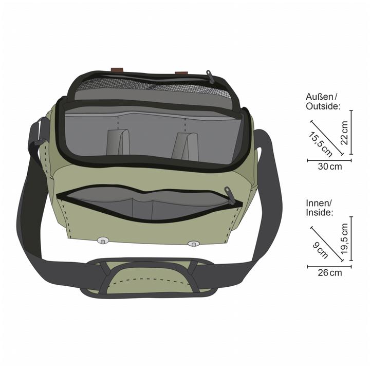 Immagine prodotto mantona Borsa fotografica Milano grande (Borsa a tracolla per fotocamera)