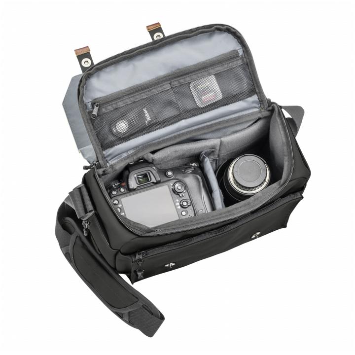 Immagine prodotto mantona Borsa fotografica Milano grande (Borsa a tracolla per fotocamera, 0.16 l)