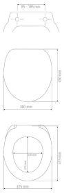 Actual product image Wenko WC seat Sevilla Easy Close