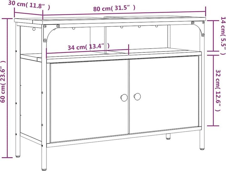 Produktbild vidaXL Waschbeckenschrank