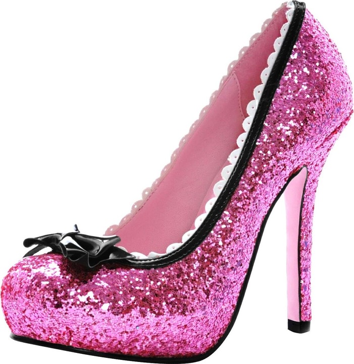Produktbild Leg Avenue Glitzer High Heels pink