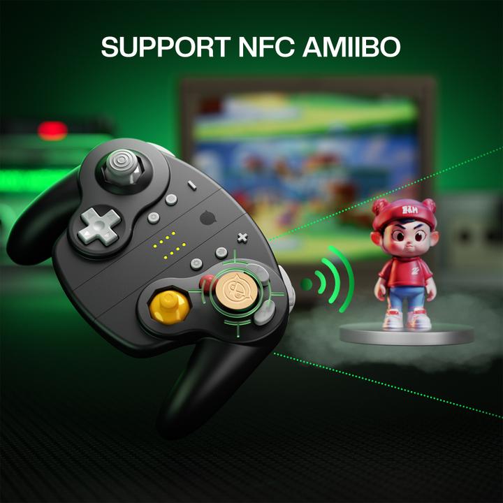 Actual product image NYXI Wizard 2 - Nintendo Switch GameCube Style Joy-Pad - Black (PC, Switch, Switch 2, Wii)