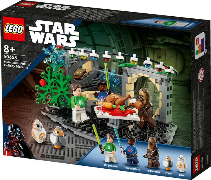 Image du produit LEGO Star Wars Faucon Millénium Diorama de Noël (40658, LEGO Star Wars)