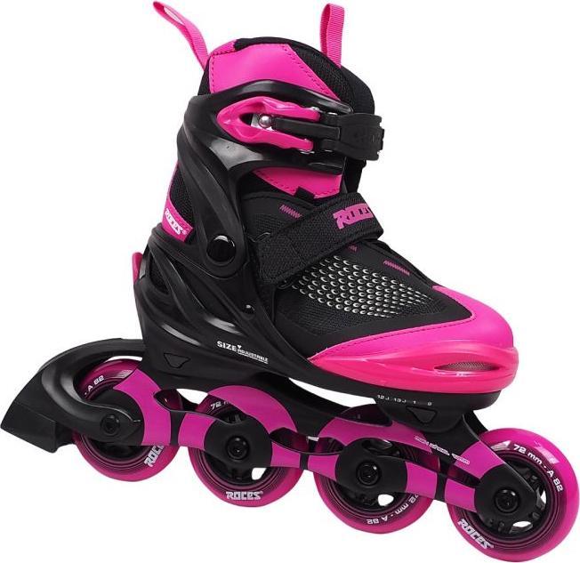 Roces - Moody X TIF Girl Verstelbare Skeelers - Kinderen - Zwart - Roze - 36-40 (40)