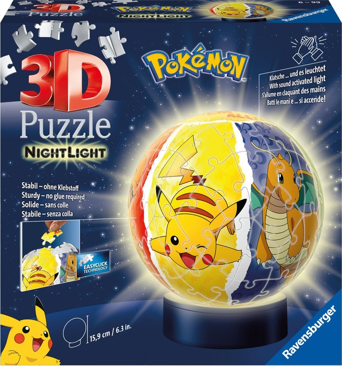 Actual product image Ravensburger Pok'émon Night Light (72 pieces)