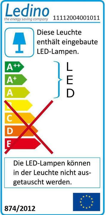 Energie-Label Ledino LED-Strahler Buckow 200 (20000 lm, IP65)