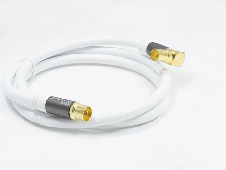 Immagine prodotto Good Connections Cavo antenna SAT SmartFLEX, IEC/coax maschio angolato a femmina, placcato oro, quadruplo schermo (120 dB, Cavi antenna)