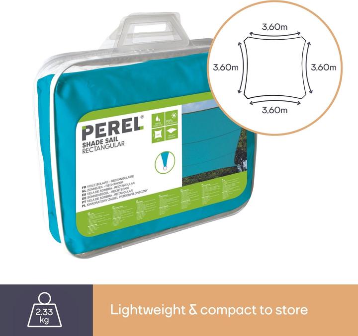 Produktbild Perel Sonnensegel (360 x 360 cm)