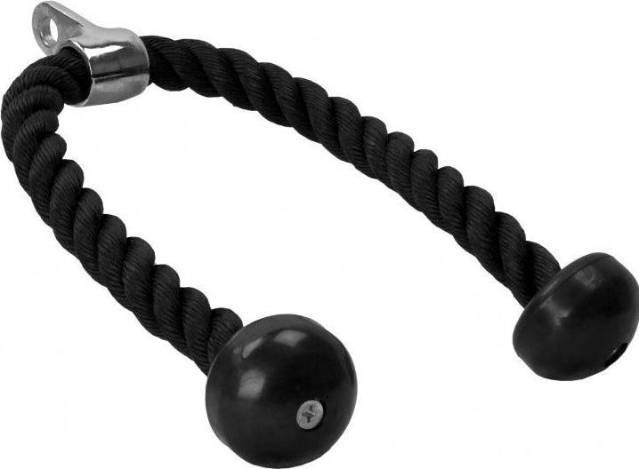 Actual product image Gorilla Sports Nylon tricep rope / rope incl. swivel joint