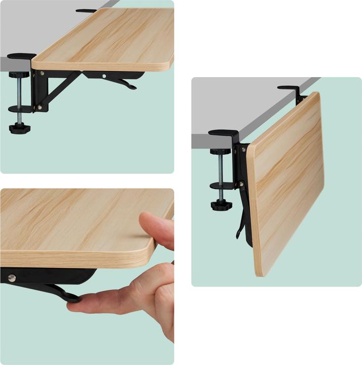 Actual product image Relaxdays Schreibtischverlängerung zum Anklemmen