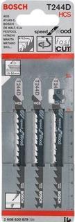 Image du produit Bosch Professional Zubehör Lame de scie sauteuse T 244 D Speed for Wood, pack de 5