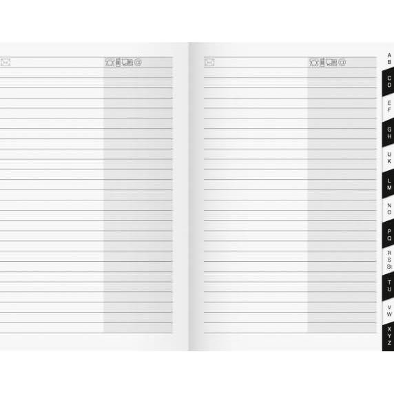 Thumbnail - Brunnen, Agenda, Registerheft 13,5x20cm mit Registerschnitt A-Z