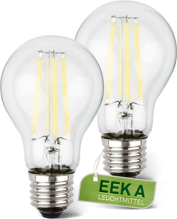 Energy Label Briloner BULB A Ultraeffizientes A60 Leuchtmittel EEK A, 2er Set (E27, 840 lm, 2x)