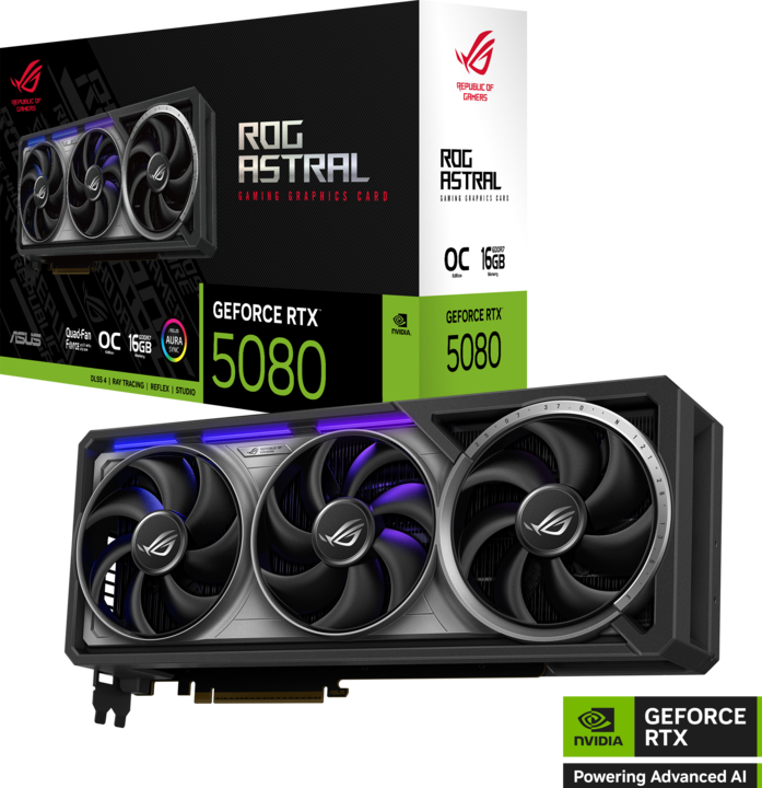 Actual product image ASUS ROG ASTRAL RTX 5080 GAMING OC (16 GB)