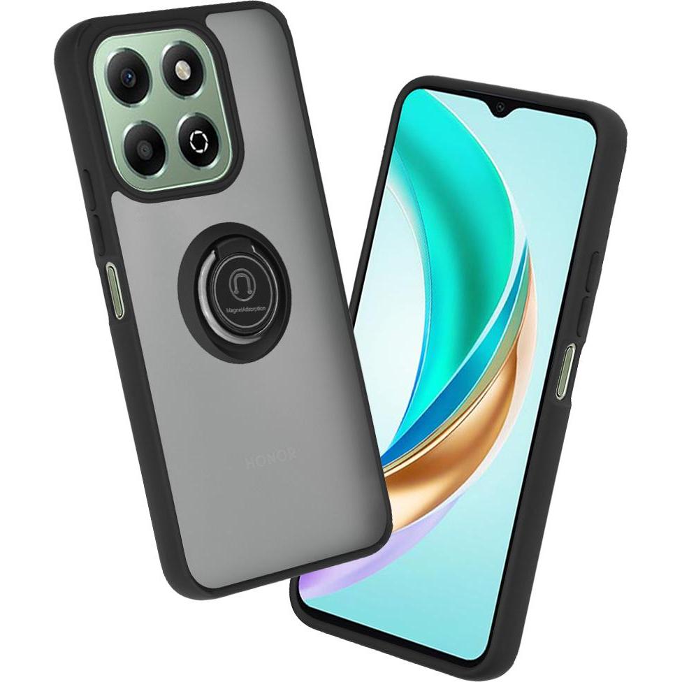 Techsuit - Glinth - Honor X6b - Black (Honor X6), Cover smartphone, Nero