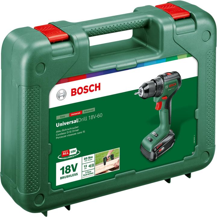 Actual product image Bosch Home & Garden UniversalDrill 18V-60 (Rechargeable battery operated)
