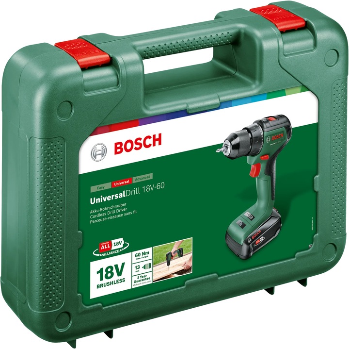 Image du produit Bosch Home & Garden Foret universel 18V-60 (Fonctionnement sur batterie)