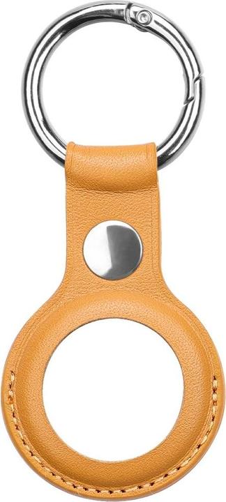 Produktbild König Design Schlüsselanhänger für Apple AirTag Hülle Case Koffer Anhänger Echtleder Braun