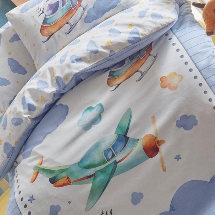 Actual product image Cotton Box Baby Bedding Air Plane (100 x 135 cm, 35 x 45 cm, 40 x 60 cm)