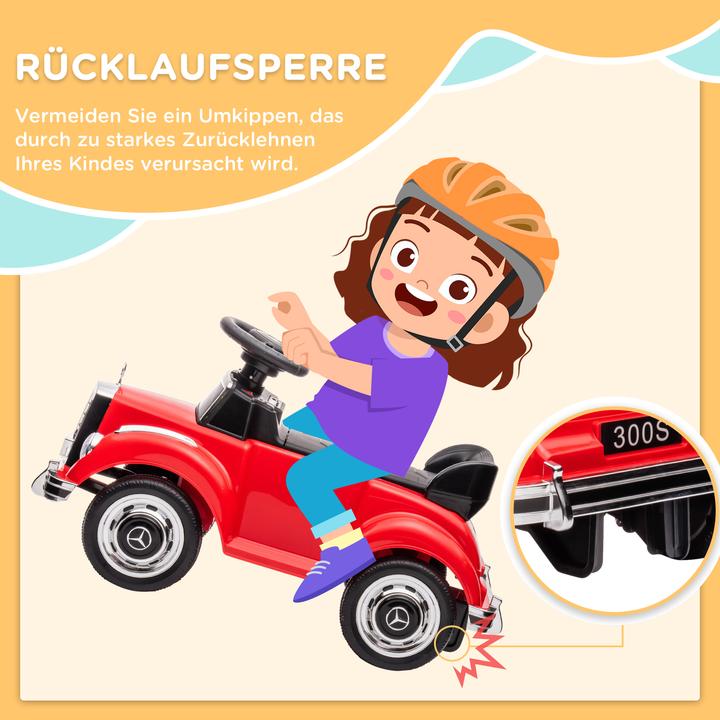 Actual product image Aiyaplay Rutschauto Kunststoff, Metall Rot