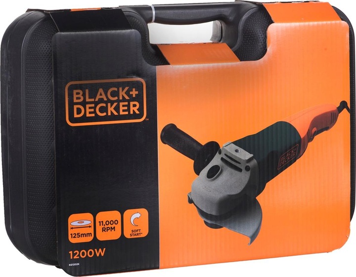 Immagine prodotto Black & Decker Chiusura angolare Blac KG1202K 1200W (125 mm)